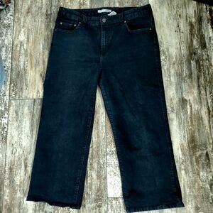 Chico's Crop Jeans Platinum Denim 1.5 Sz 10 Blue Stretch